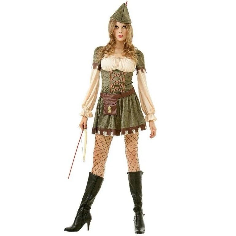 Boo! Inc. Lady Robin Hood women's Halloween costume Size‎ Medium NEW